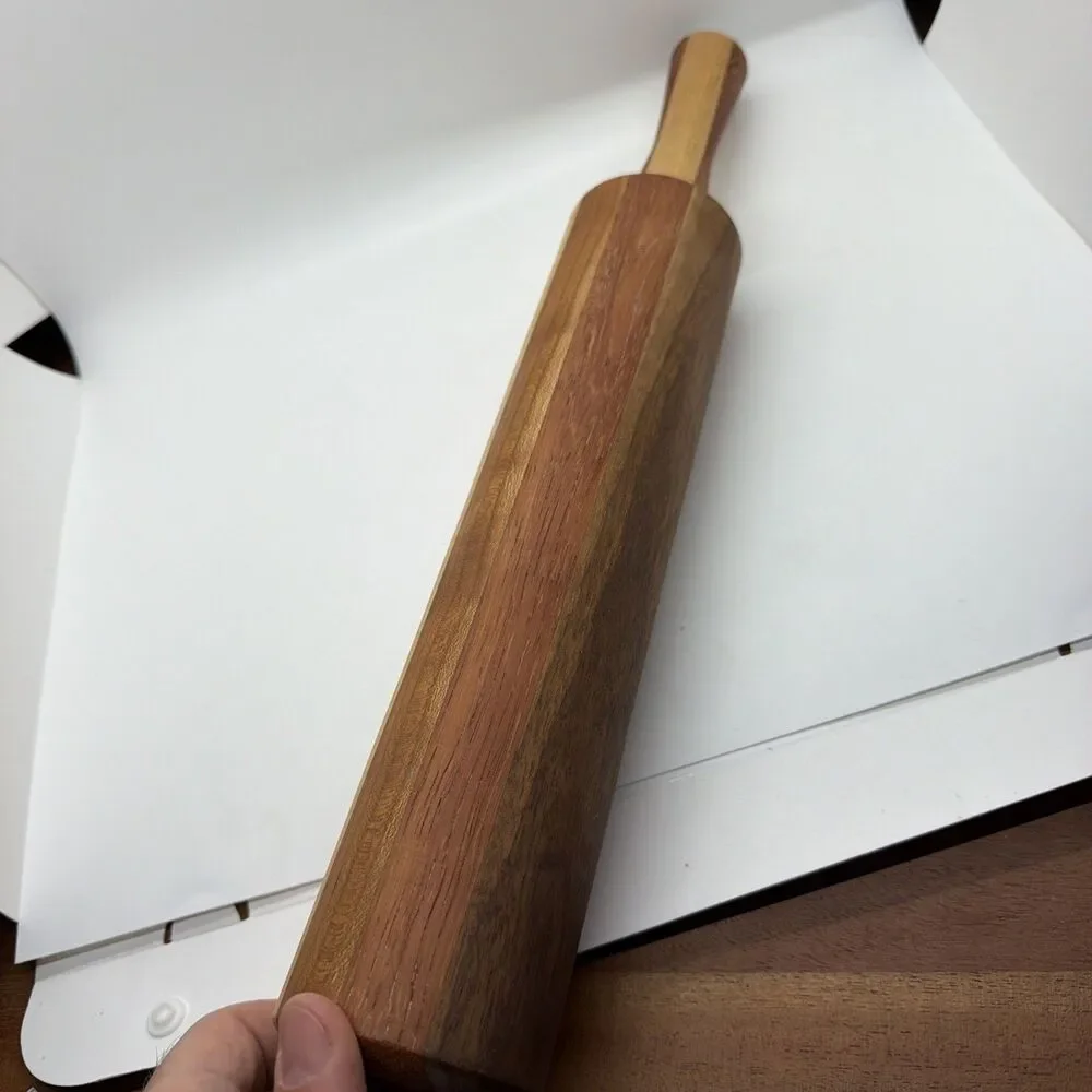 Handcrafted Segmented Hardwood Rolling Pin – Multi-Wood